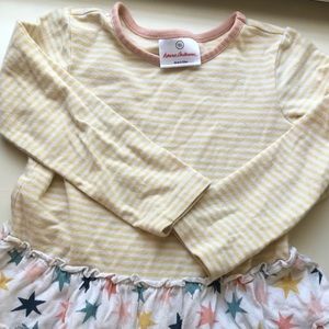 Hanna Andersson yellow striped dress